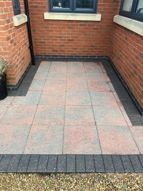 Black Spot Removal from Patios in Leicester — Jet Waves Pressure Washing Leicester & Leicestershire